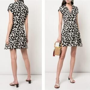 REFORMATION Concord Mini Dress In Daisy Chain Floral Cottagecore Boho Size XS